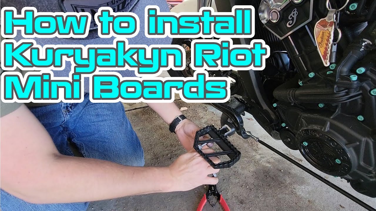 How to Install Kuryakyn Mini Riot Boards on the Indian Scout Bobber
