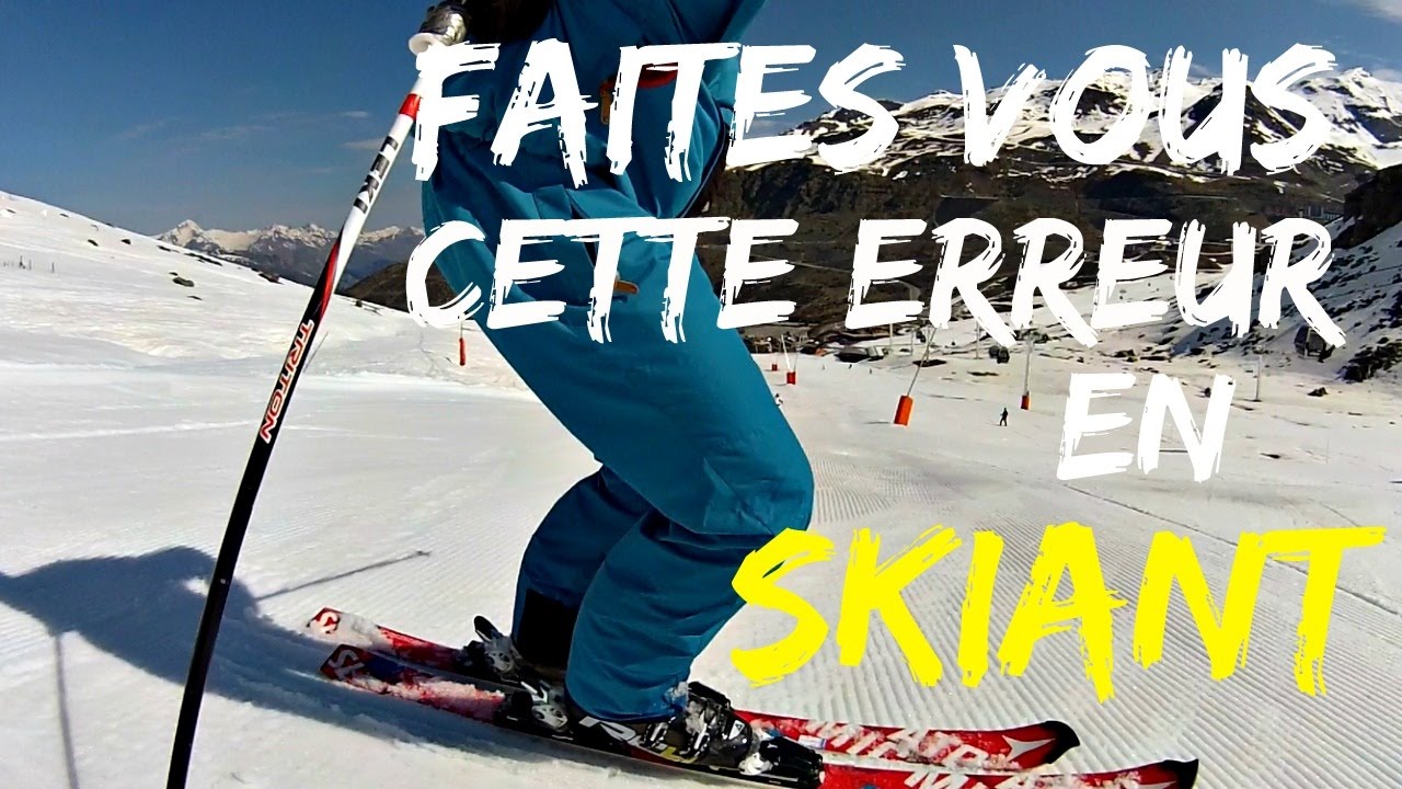 Comment bien skier : ÉVITER 1 ERREUR fréquente en ski : LA FENTE - AVEC et SANS