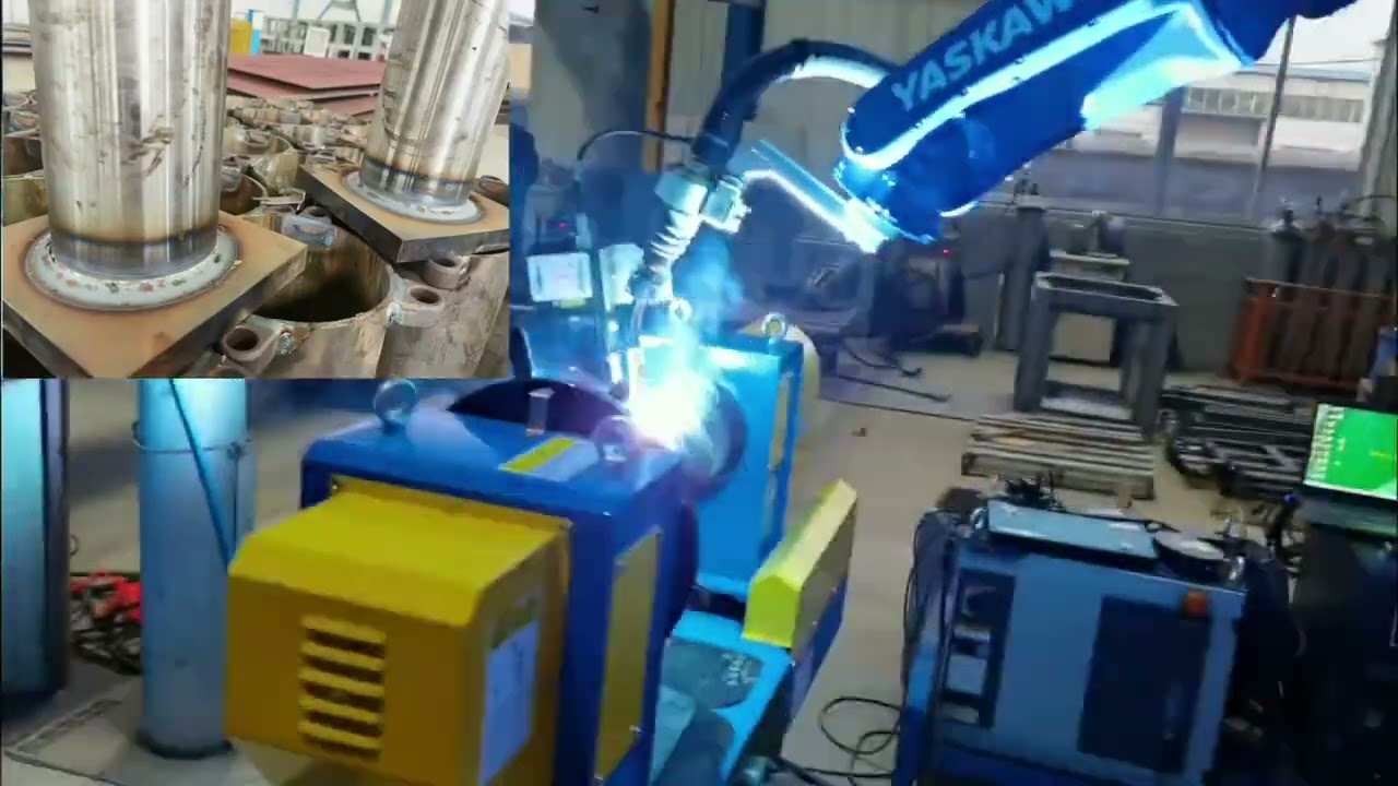 Yaskawa robot laser sensor welding solution #yaskawa #welding #robotics #weldingtable #laserwelding