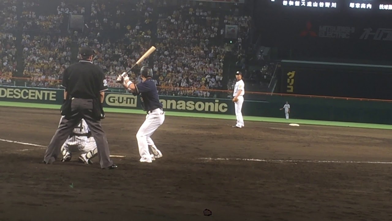 藤川球児火の玉ストレート（バックネット裏）