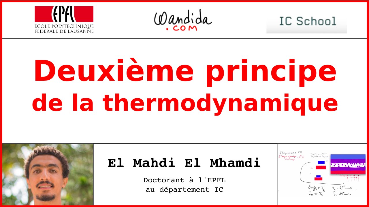 Deuxième principe de la thermodynamique | El Mahdi El Mhamdi