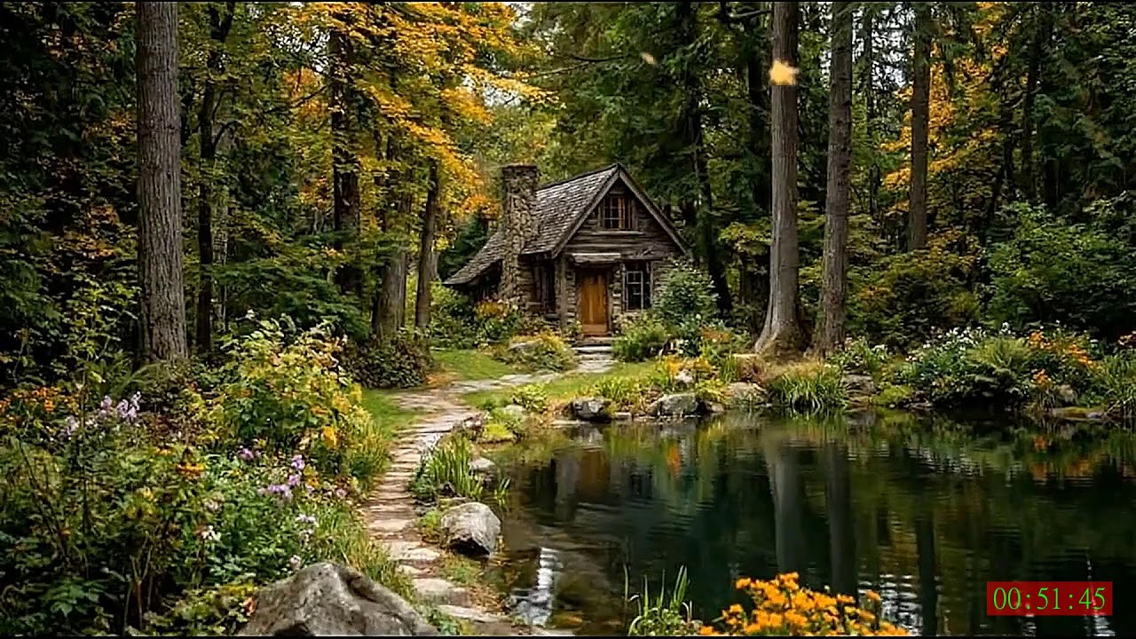 No Ads 4K HDR Gentle River Water Sounds for Calm Deep Sleep