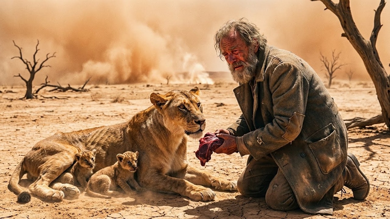 Homeless Man Gave His Last Food to Save a Starving Lion and Her Cubs &ndash; A True Miracle