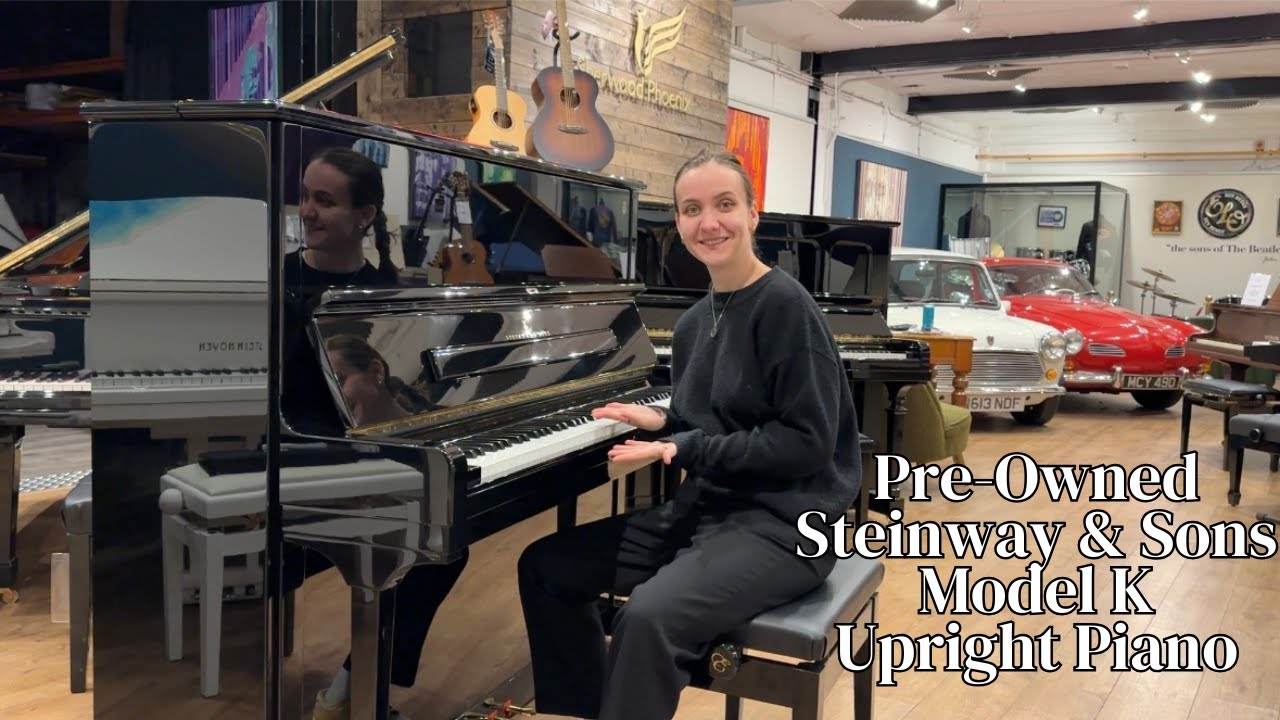 Pre-Owned Steinway & Sons Model K Upright Piano Black Polyester | Review & Demo | Sherwood Phoenix