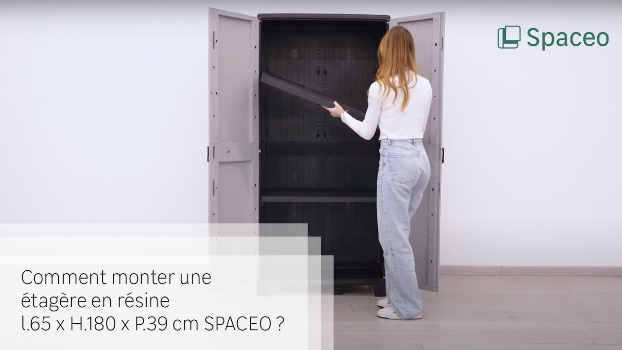 🔨 TUTO - Comment monter une étagère en résine l.65 x H.180 x P.39 cm SPACEO ?