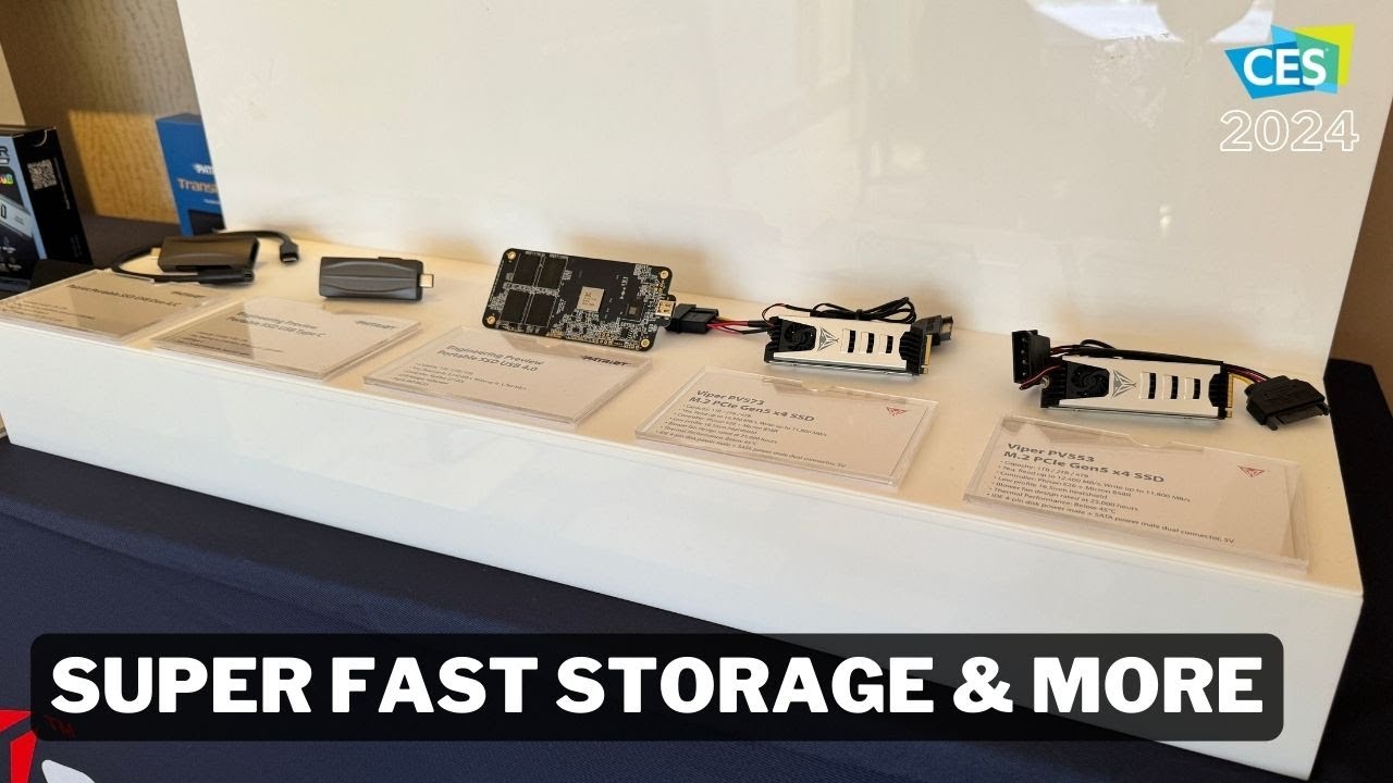 CES 2024 - Patriot Shows Us Super-Fast Storage & More!