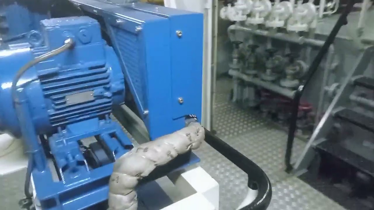 Engine room machinery explanation of 8,000 BHP ASD Tug Boat 