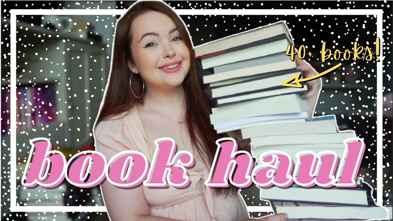 a GIANT book haul cause i was stressed and treated myself (40 books!)
