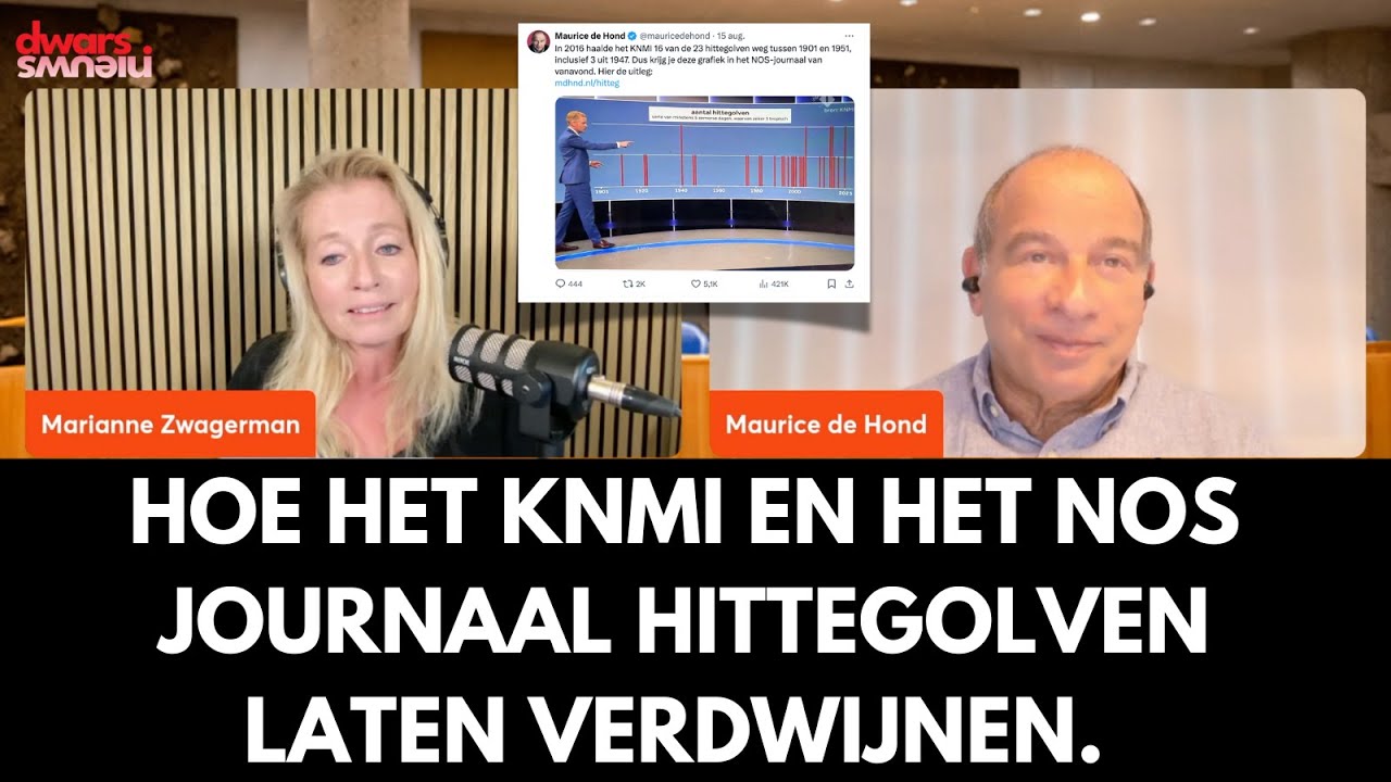 Van het KNMI tot het NOS Journaal: hoe hittegolven verdwenen. Maurice de Hond dook in de data.