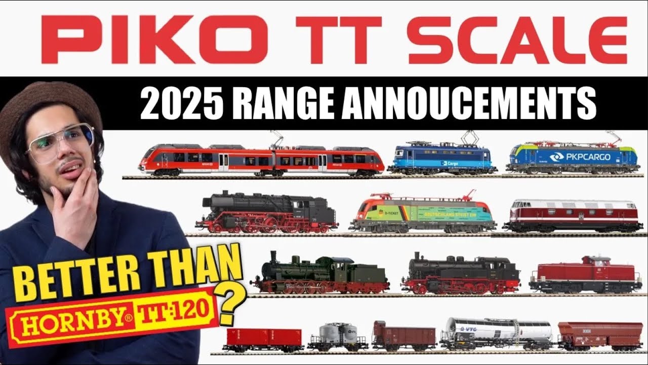 NEW PIKO TT-SCALE Range 2025 - Better than HORNBY TT:120? Model Railway News