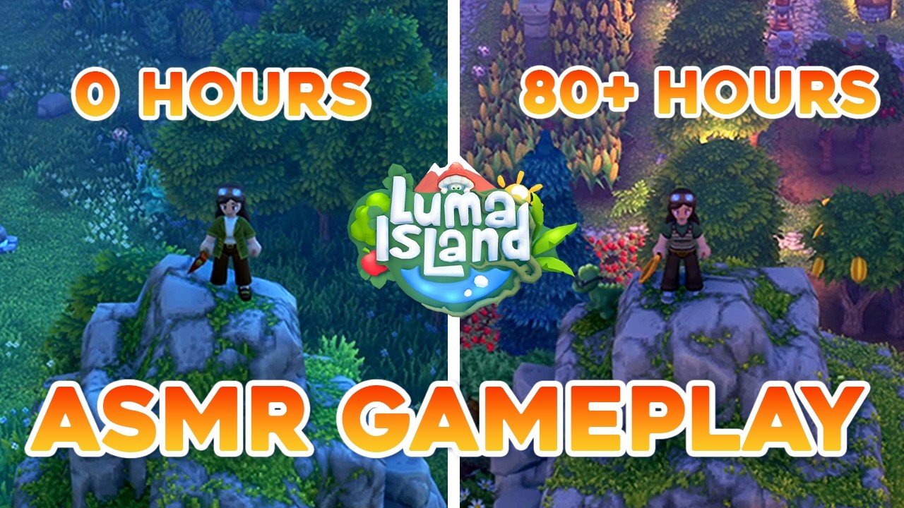 Luma Island Farm Tour After 80 Hours!  - Relaxing ASMR Sleep Aid