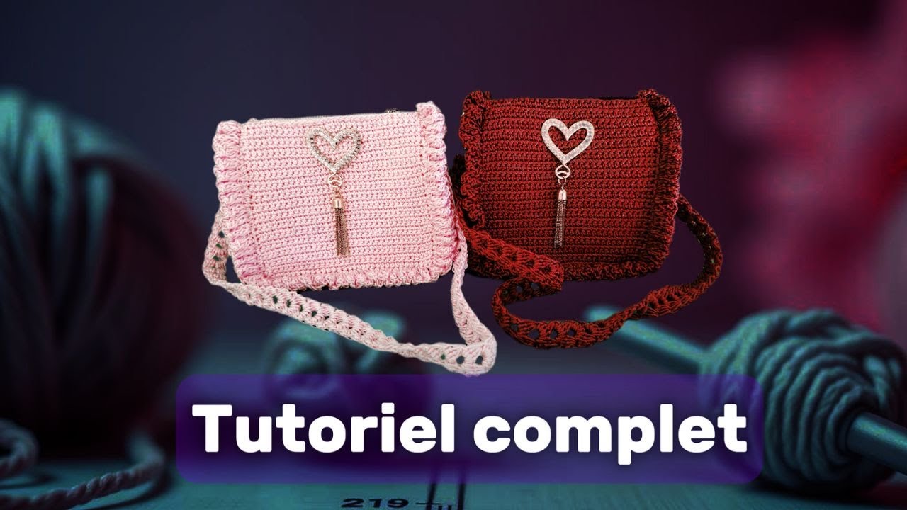 Très joli sac 100% crocheté à la main 🧶✨ Etape par Etape.