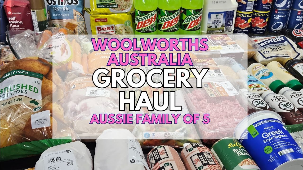 Aussie Family of 5 | Weekly Grocery Haul | Woolworths Australia