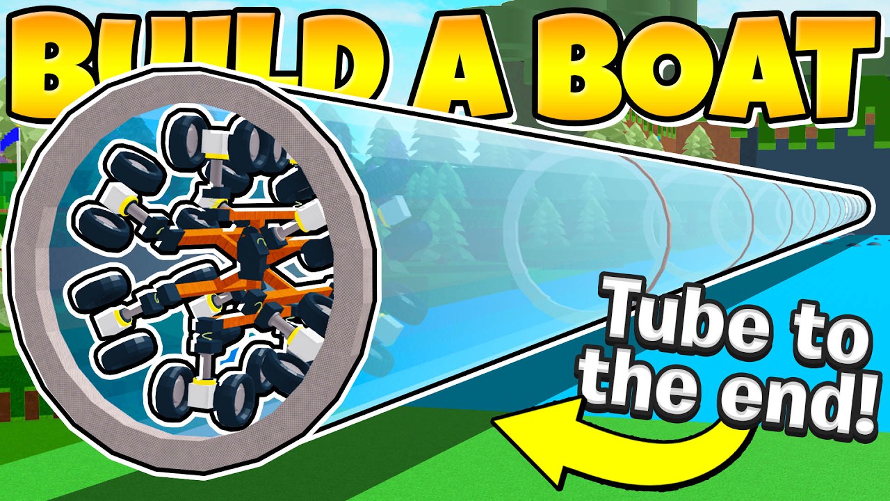 999,999 FT tube to the end In Build a Boat!
