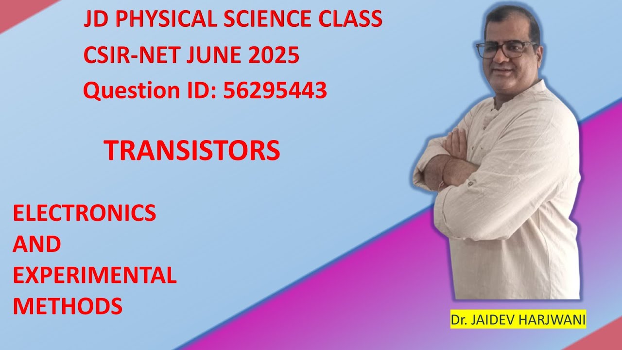CSIR-NET JUNE 2025  PHYSICS  QUESTION PAPER SOLUTION,  Question ID 5629543,  ELECTRONICS
