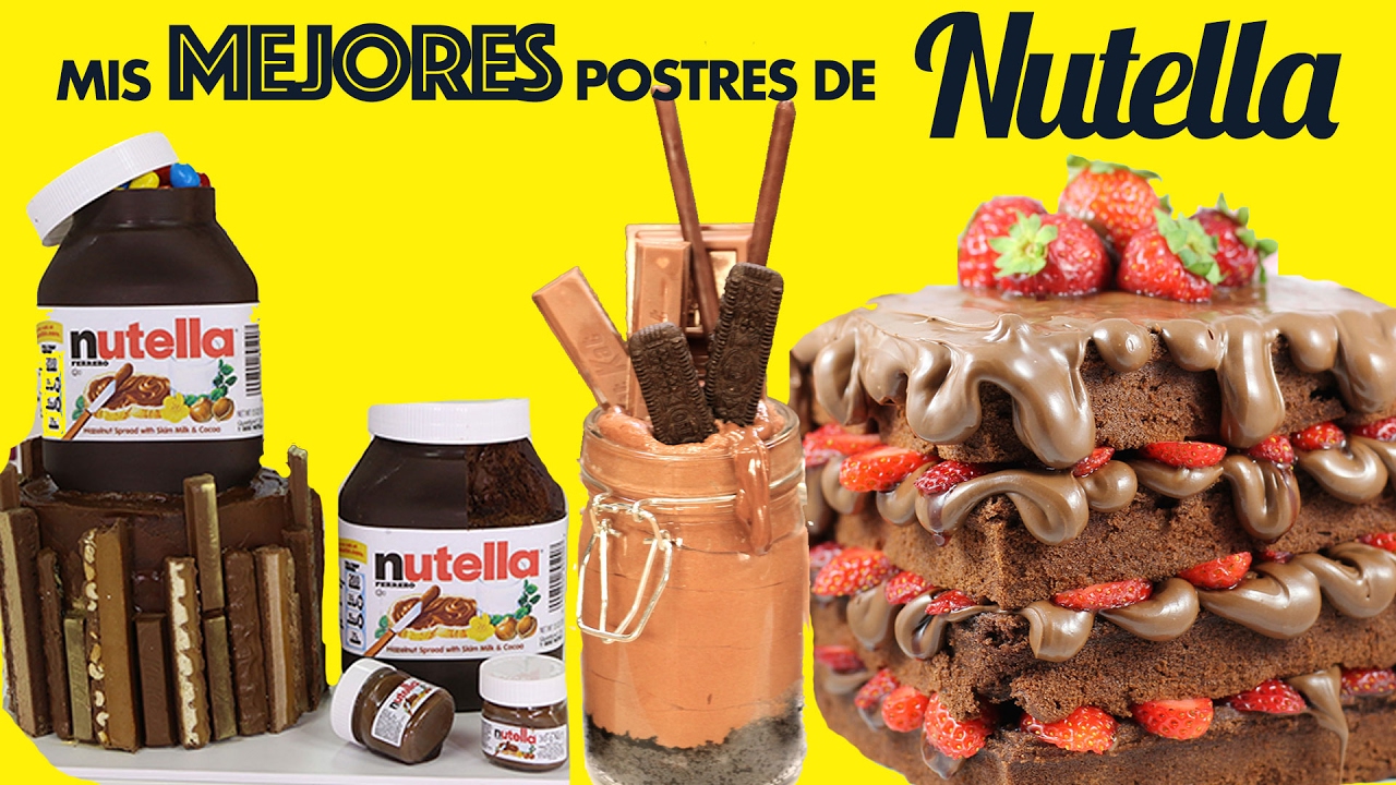 NUTELLA Postres Cupcakes Gofres Cheesecakes y MÁS! Las mejores Recetas con NUTELLA