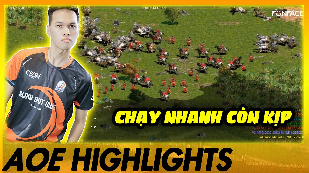 TRẬN 44 CĂNG CÒ HƠN 1H TRONG GAME của Chim Sẻ Đi Nắng!!! | AoE Highlights