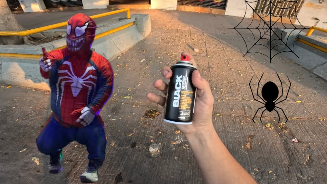 Esta es la lata  que saca la pintura como los mecos del spiterman 🕷️ mission graffiti 41