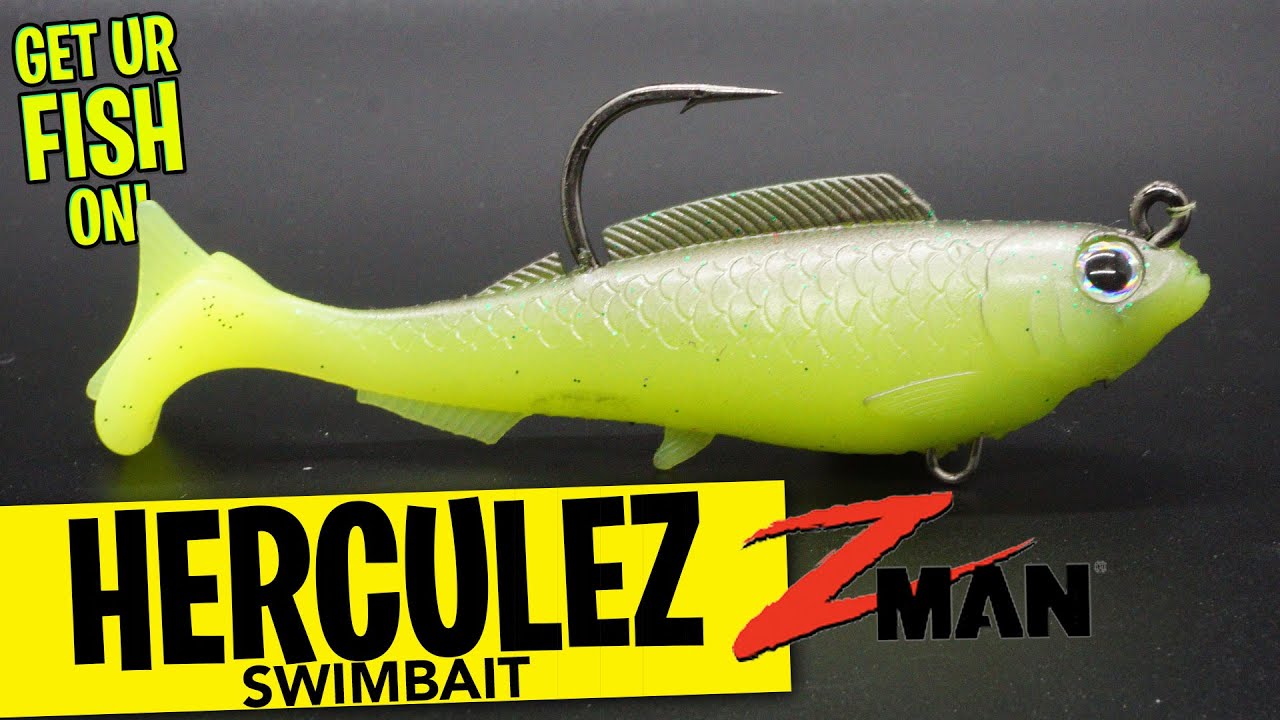 Zman HerculeZ Soft Plastic Bass Fishing Swimbait - Elaztech Swimbait