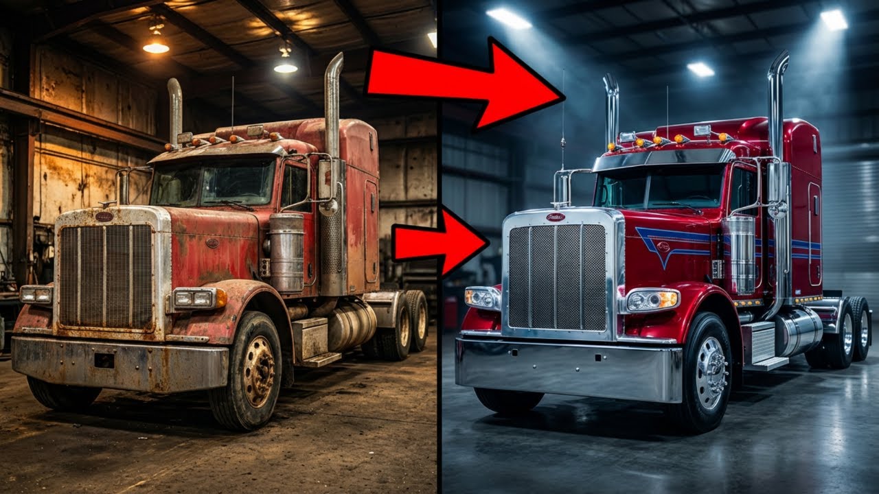 Full Restoration of a Classic 1998 Peterbilt 379 Semi Truck | Cinematic Diesel ASMR