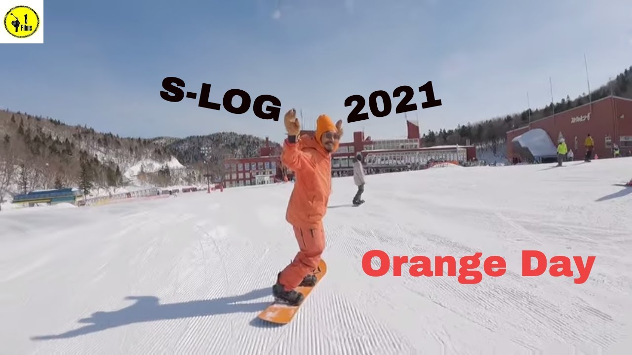 S-LOG 2021 Orange Day #orangeman #snowsurf #hokkaido
