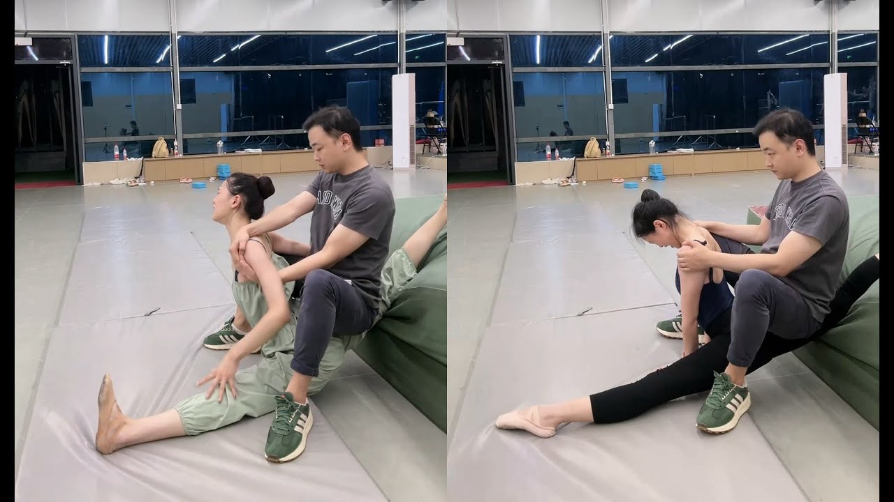 Coach and Student Collaborate on Deep Flexibility Stretching