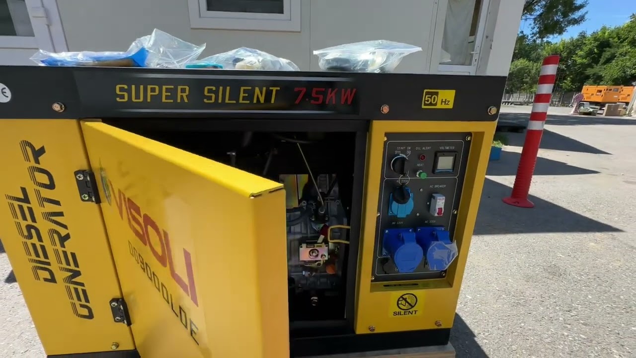 Generator de curent electric diesel Visoli 9000 LDE. Cum se pune in functiune?