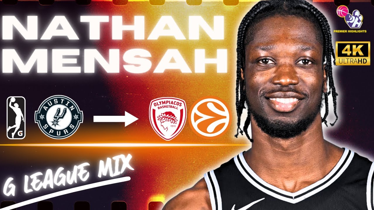 Nathan Mensah Heads to Olympiacos: 24/25 G League Highlights! 🔥🏀🇬🇷