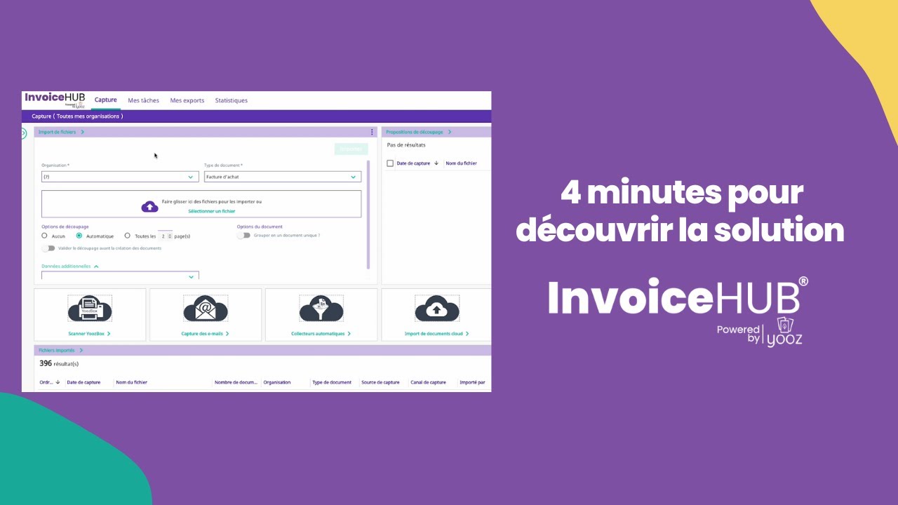 Présentation de la solution logicielle InvoiceHUB by Yooz