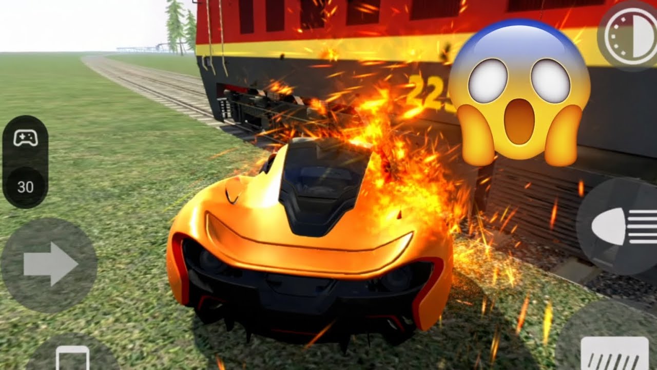 Indian bike driving 3d train 🚂..... Super car racing 🏎️......😨