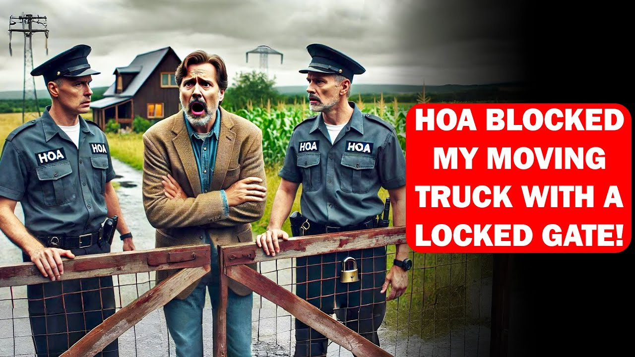 HOA Blocks My Moving Truck with Locked Gate and Security Guards – Too Bad I Brought the Sheriff!