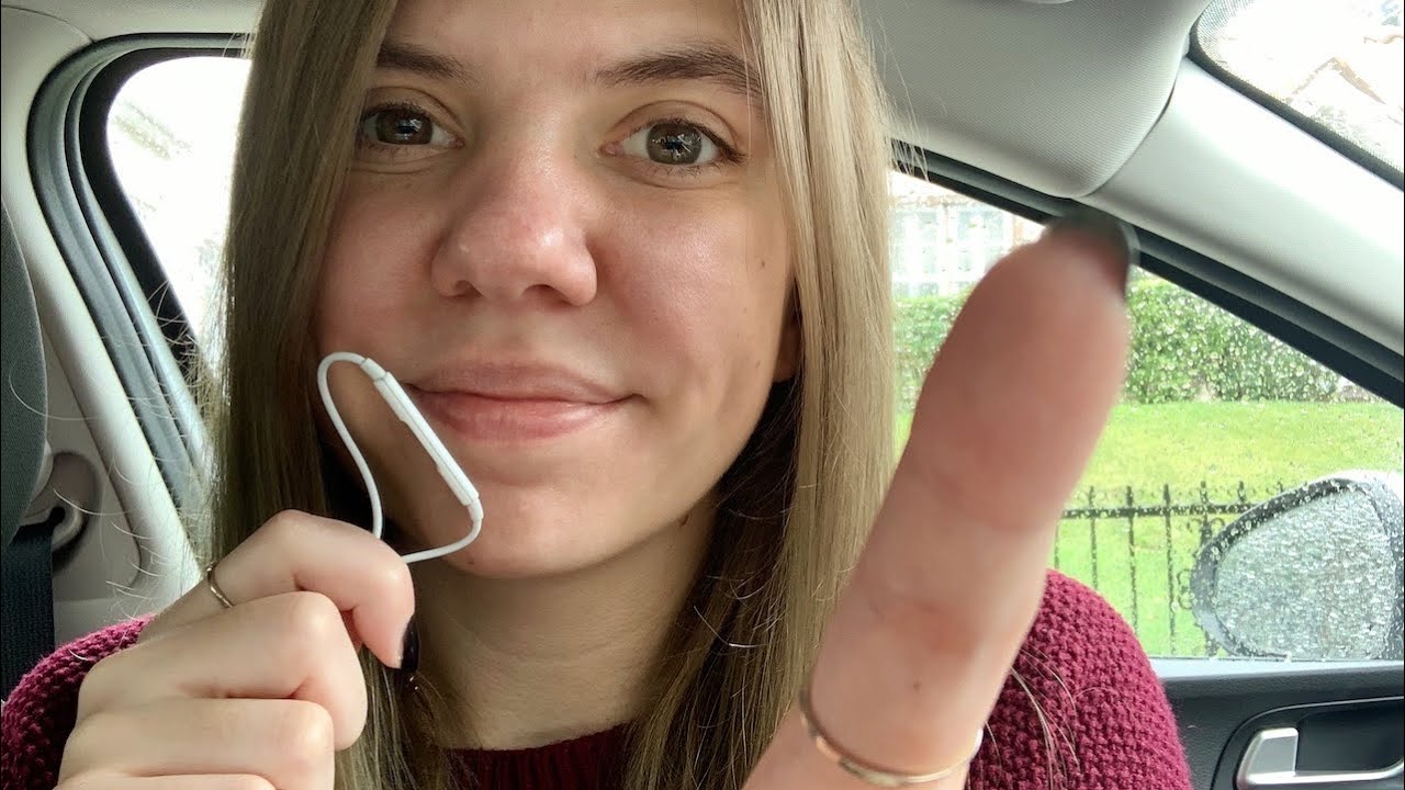 ASMR Lofi Inaudible Whispers In My Car (Rain Sounds & Visual Triggers)