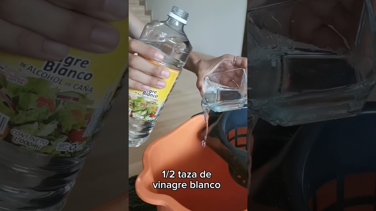Limpiador para pisos 💦 con #jab&oacute;n #lavatrastes y #vinagre #limpiador #pisos
