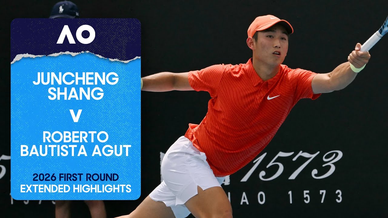 Juncheng Shang v Roberto Bautista Agut Extended Highlights | Australian Open 2026 First Round