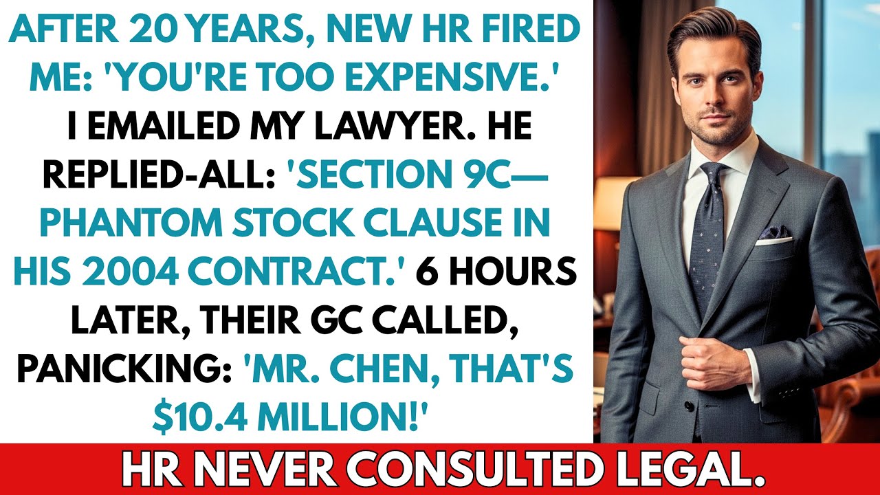 HR Fired Me After 20 Years—Then Discovered My $10M Contract Clause They Never Read