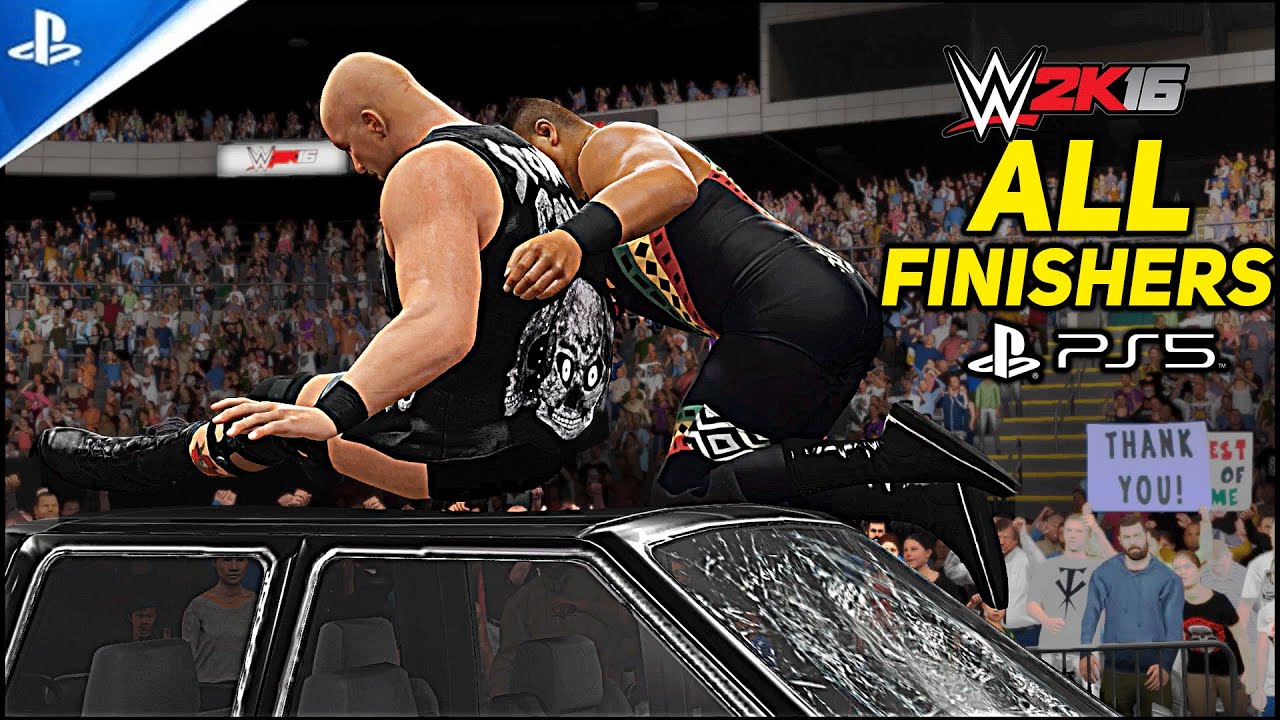WWE 2K16 on PS5 All Finishers! 4K 60FPS