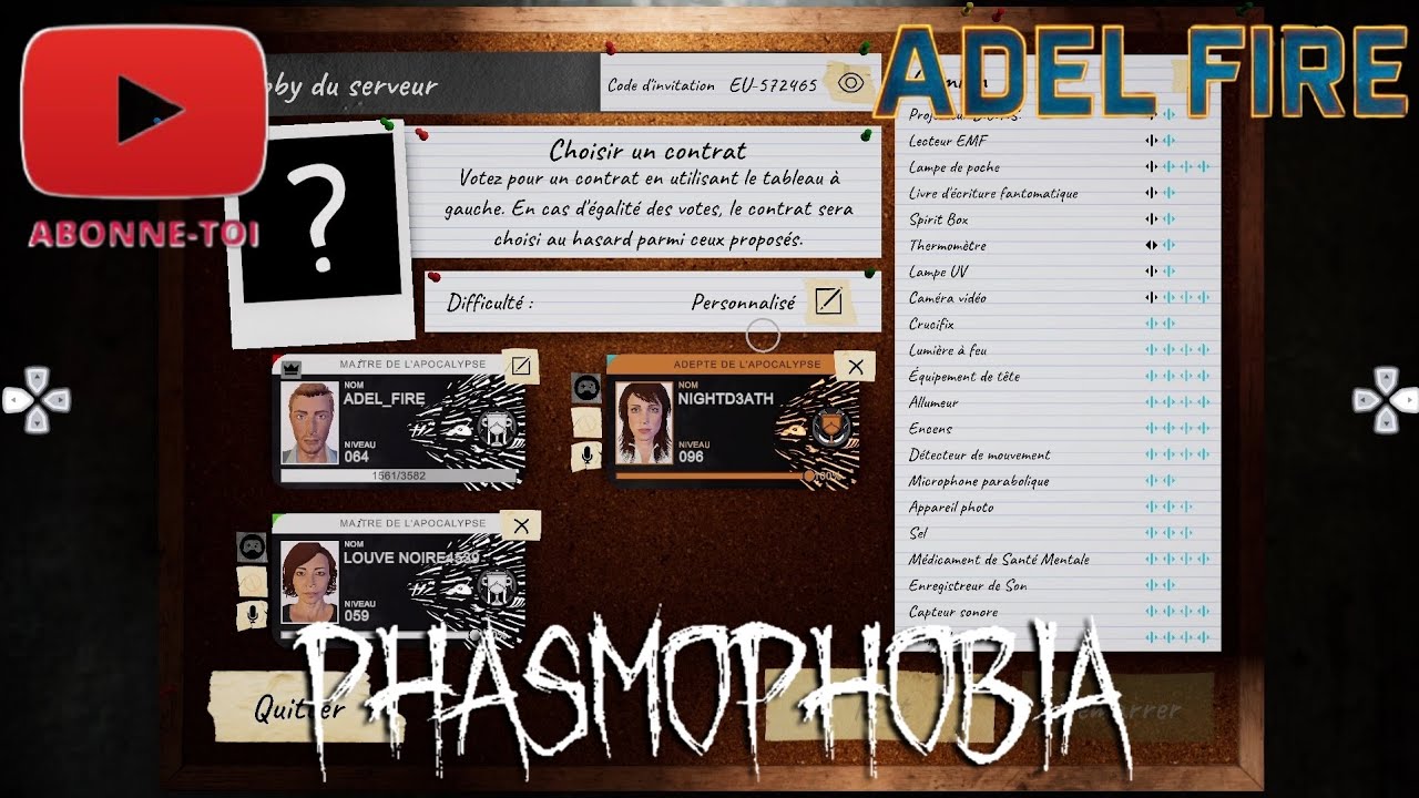 Phasmophobia : petit défi Apocalypse argent terminé 
