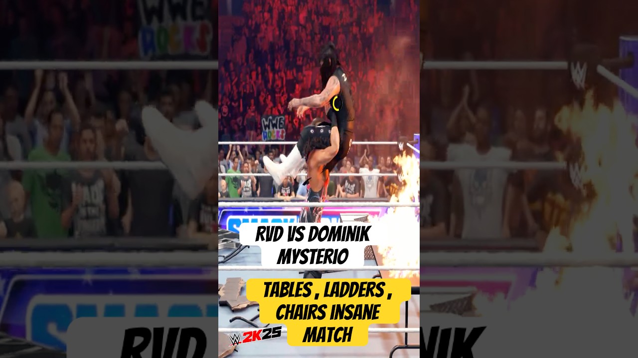 Rob Van Dam vs Dominik Mysterio TLC Match Was Absolutely Insane | WWE 2K25
