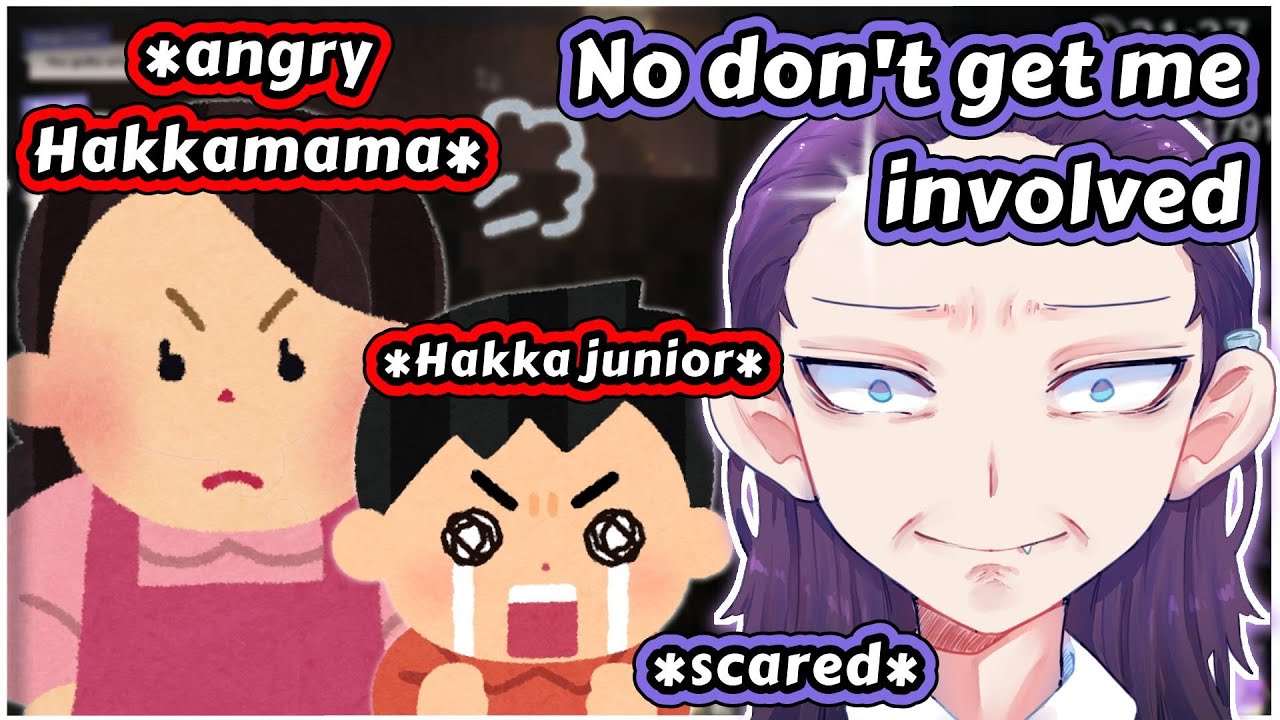 Hakka didn't want to get involved when his mom was MAD at the cashier and his brother [Holostars EN]
