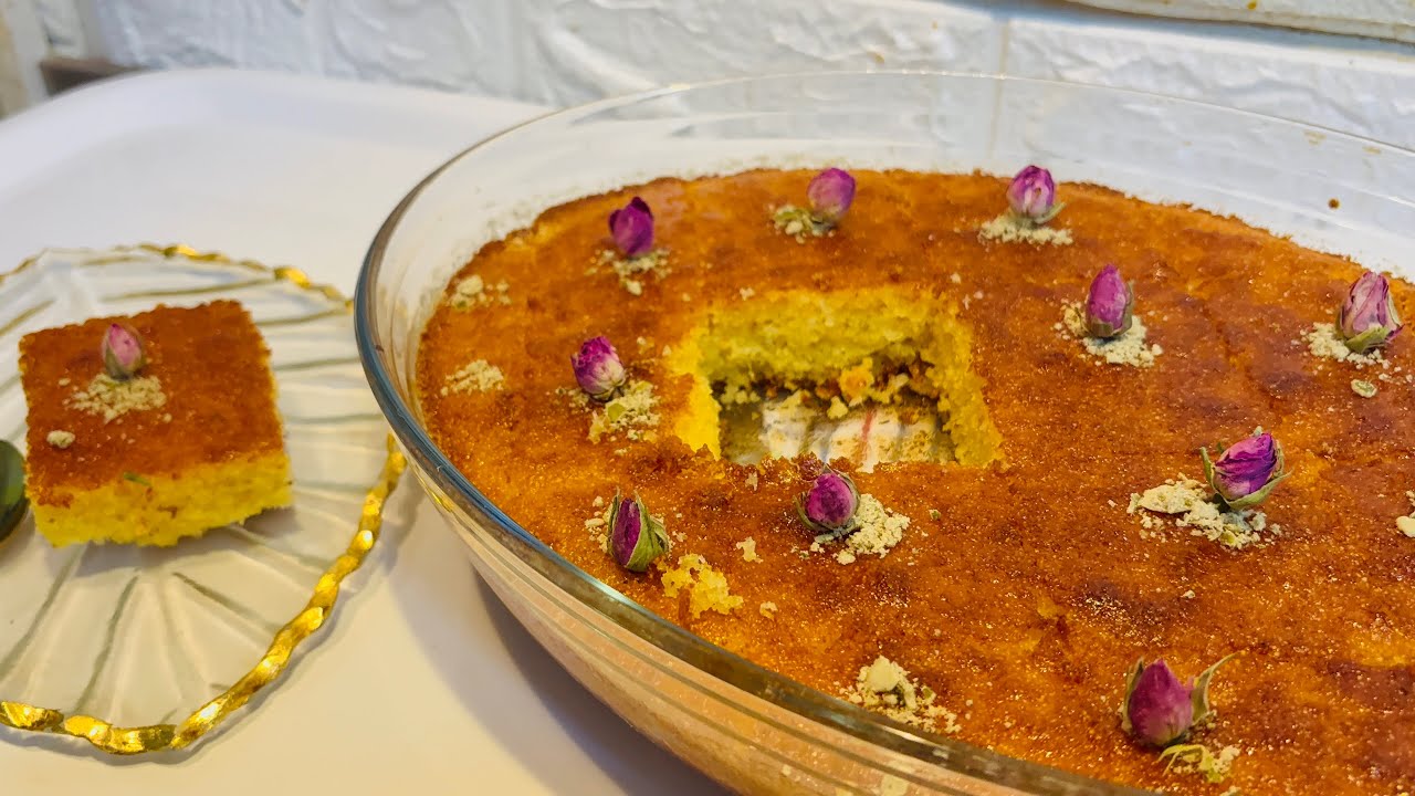 ሲሞሊና ኬክ#SIMOLINA CAKE# كيكة البسبوسة  #eritreanfood #ethiopianfood #niema_at_home 
