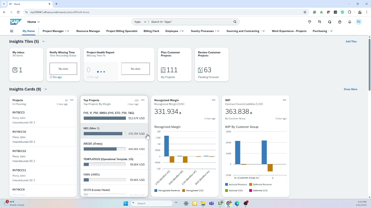 Projects and Resources in SAP S/4HANA Cloud Public Edition for Professional Services