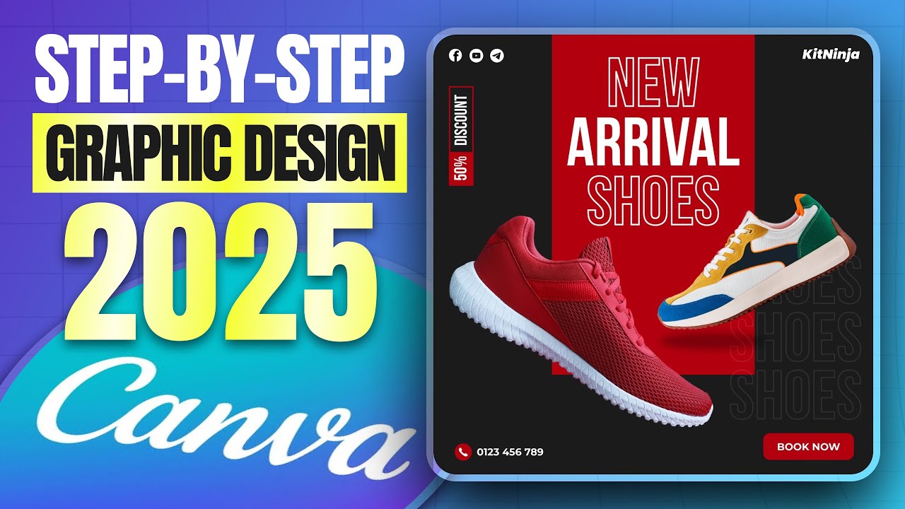 Free Canva Graphic Design Full Course 2025 (Canva Tutorial for Beginners)