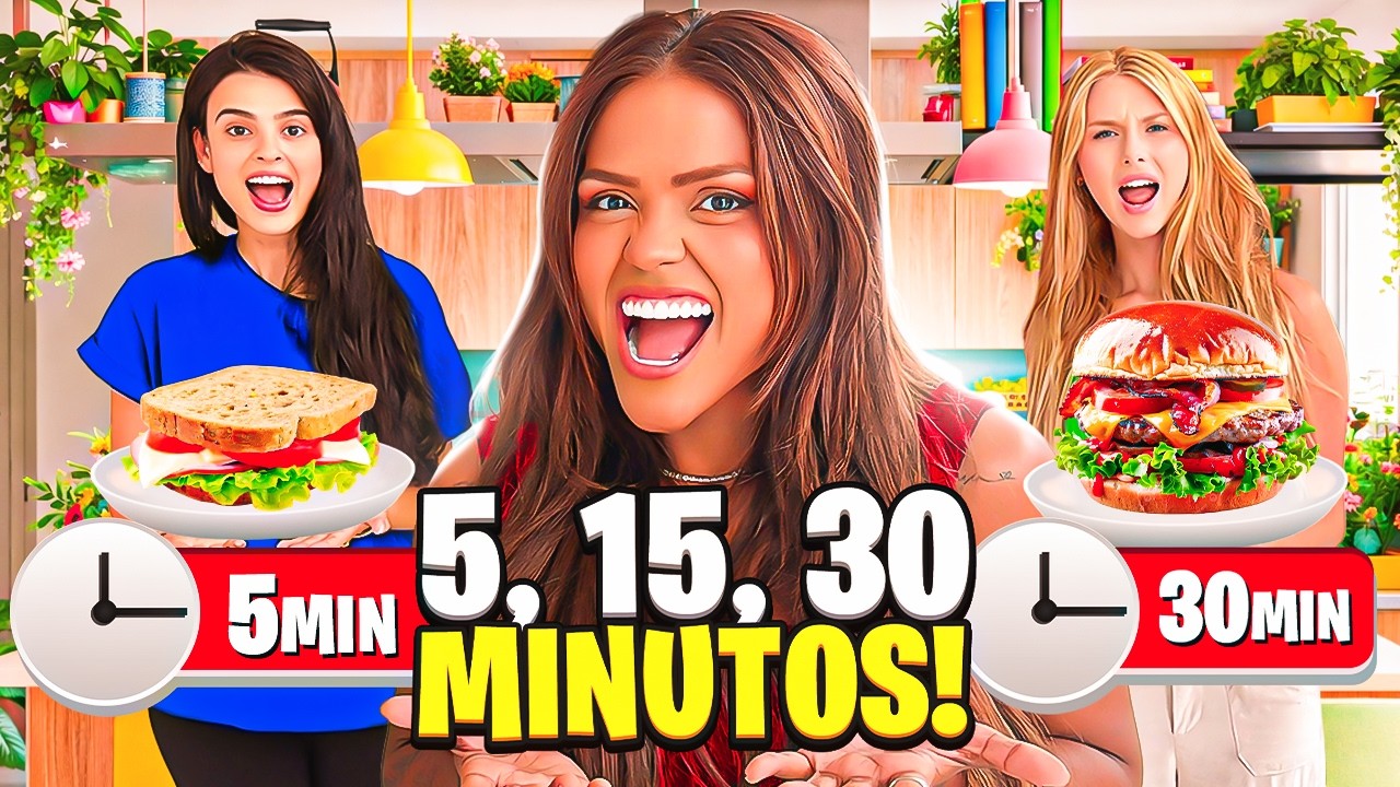 5, 15, 30 MINUTOS COMIDA DE VOLTA AS AULAS!!!