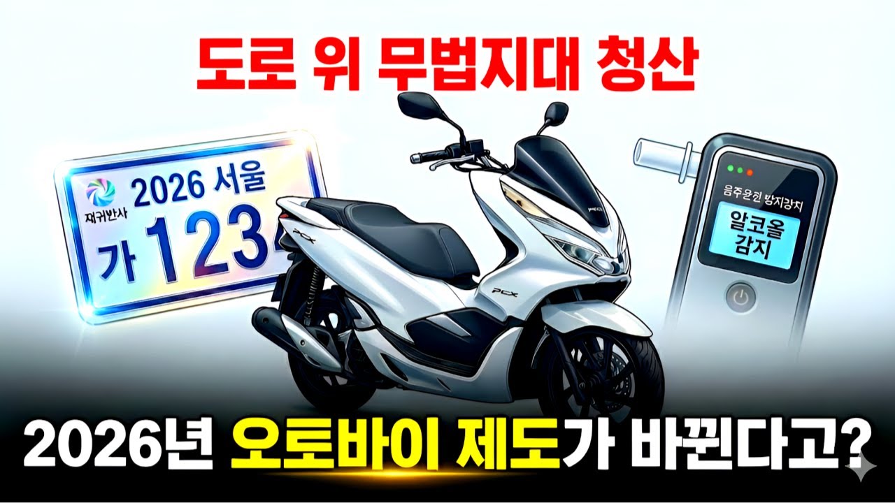 2026년 오토바이(이륜차) 제도 어떻게 바뀔까? 