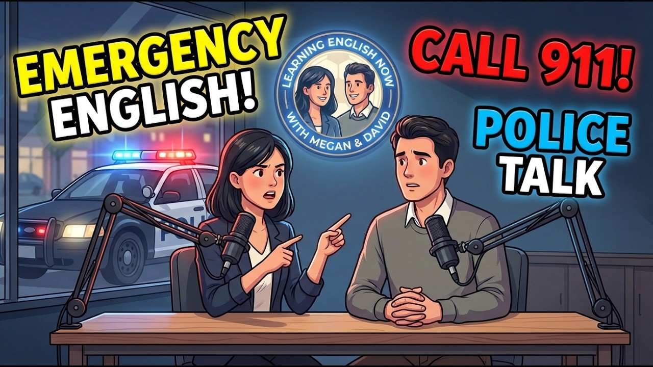 How to Talk to Police & Call 911 in English | ESL A1–B1 Emergency English Practice