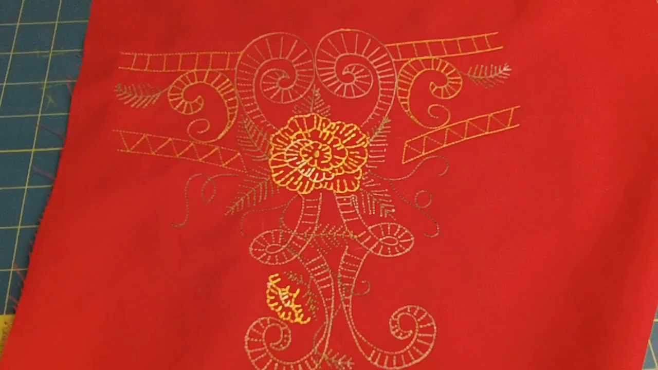 Embroidering a design too large for my hoop