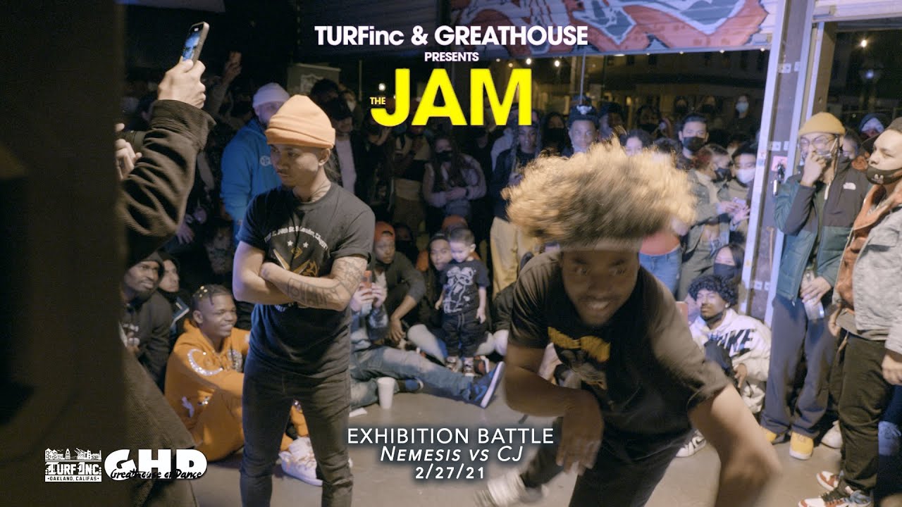 Nemesis vs CJ Rey (Exhibition Battle) TURFinc x Greathouse of Dance The Jam Feb 27, 2021