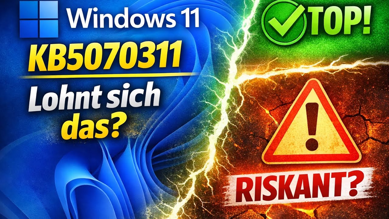 Windows 11 Update KB5070311: Lohnt sich das Update? Features, Bugs & sichere Lösungen