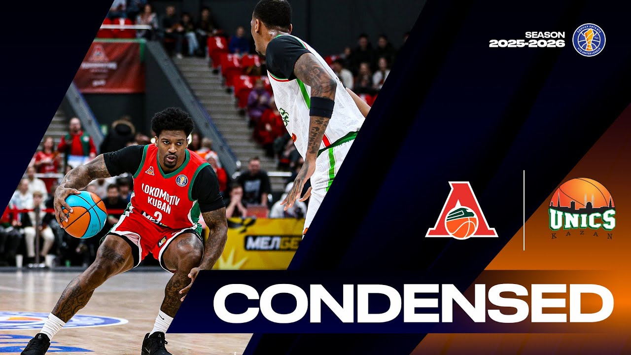Lokomotiv-Kuban vs UNICS Condensed Game January, 4 | Season 2025-26