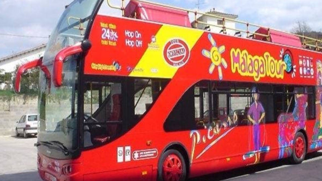 Bus Tour Around Malaga City Centre# Hop on Hop off # Spain # in January 20